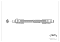 Brake Hose, CORTECO, OEM 4E0511707A, Article number 1 9 0 3 4 6 8 5, AUDI (109183)