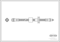 Brake Hose, CORTECO, OEM 34303411443, Article number 1 9 0 3 4 8 6 9, BMW (109205)