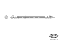 Brake Hose, CORTECO, OEM 1294281035, Article number 1 9 0 3 4 9 2 3, MERCEDES-BENZ (109220)