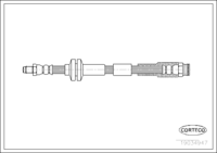 Brake Hose, CORTECO, OEM 51800680, Article number 1 9 0 3 4 9 4 7, ABARTH (109233)