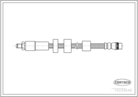 Brake Hose, CORTECO, OEM 4806G4, Article number 1 9 0 3 4 9 4 8, PEUGEOT (109234)