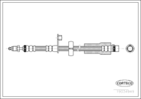 Brake Hose, CORTECO, OEM 4806G1, Article number 1 9 0 3 4 9 4 9, PEUGEOT (109235)