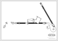 Brake Hose, CORTECO, OEM 4806000000, Article number 1 9 0 3 4 9 5 4, PEUGEOT (109238)