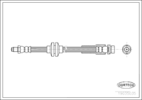 Brake Hose, CORTECO, OEM BP4L-43-980D, Article number 1 9 0 3 5 0 3 5, MAZDA (109296)