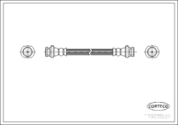 Brake Hose, CORTECO, OEM 46214-89914, Article number 1 9 0 3 5 0 3 7, NISSAN (109298)