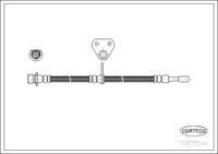 Brake Hose, CORTECO, OEM 46410-SG0-014, Article number 1 9 0 3 5 0 4 0, HONDA (109301)