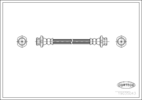 Brake Hose, CORTECO, OEM 46214-5F000, Article number 1 9 0 3 5 0 4 3, NISSAN (109304)