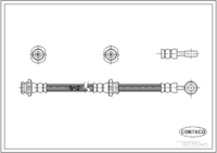 Brake Hose, CORTECO, OEM 46210-56E10, Article number 1 9 0 3 5 0 4 5, NISSAN (109306)
