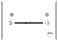 Brake Hose, CORTECO, OEM S280-43-820, Article number 1 9 0 3 5 0 4 6, MAZDA (109307)