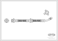 Brake Hose, CORTECO, OEM 46210-51E10, Article number 1 9 0 3 5 0 4 7, NISSAN (109308)