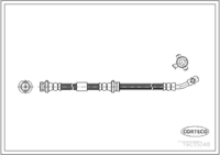 Brake Hose, CORTECO, OEM 4621030R00, Article number 1 9 0 3 5 0 4 8, NISSAN (109309)