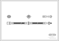 Front Axle Brake Hose for TOYOTA (109313) Length 580mm