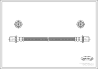 Brake Hose, CORTECO, OEM 9004922123, Article number 1 9 0 3 5 0 5 5, DAIHATSU (109316)