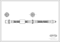 Brake Hose, CORTECO, OEM 9004922158, Article number 1 9 0 3 5 0 5 7, DAIHATSU (109318)