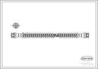 Brake Hose, CORTECO, OEM 58731-28000, Article number 1 9 0 3 5 0 5 8, HYUNDAI (109319)