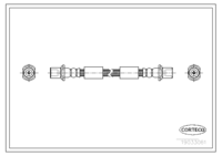 Brake Hose, CORTECO, OEM 90049-22164, Article number 1 9 0 3 5 0 6 1, DAIHATSU (109322)