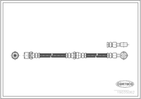 Brake Hose, CORTECO, OEM 25531-GA300, Article number 1 9 0 3 5 0 6 2, SUBARU (109323)