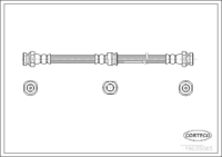Brake Hose, CORTECO, OEM MR249392, Article number 1 9 0 3 5 0 6 5, MITSUBISHI (109326)