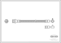 Brake Hose, CORTECO, OEM NA75-43-810A, Article number 1 9 0 3 5 0 6 7, MAZDA (109328)
