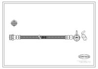 Brake Hose, CORTECO, OEM NA75-43-820A, Article number 1 9 0 3 5 0 7 2, MAZDA (109333)
