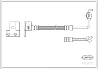 Brake Hose, CORTECO, OEM NA75-43-980A, Article number 1 9 0 3 5 0 7 3, MAZDA (109334)
