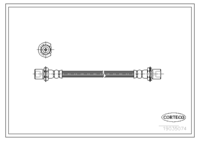 Brake Hose, CORTECO, OEM 9004922143, Article number 1 9 0 3 5 0 7 4, DAIHATSU (109335)