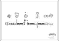 สายเบรค CORTECO OEM 46410-SD4-902 หมายเลขสินค้า 1 9 0 3 5 0 7 7, HONDA (109338)