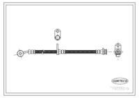 สายเบรค CORTECO OEM 01464S0X000 หมายเลขสินค้า 1 9 0 3 5 0 7 9, HONDA (109340)
