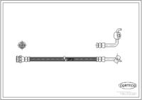 Brake Hose, CORTECO, OEM NA75-43-990A, Article number 1 9 0 3 5 0 8 1, MAZDA (109342)
