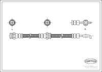 สายเบรค CORTECO OEM 3687480 หมายเลขสินค้า 1 9 0 3 5 0 8 2, FORD (109343)