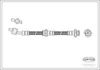 Brake Hose, CORTECO, OEM 46210-5M500, Article number 1 9 0 3 5 0 8 7, NISSAN (109348)
