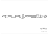 สายเบรค CORTECO OEM C236-43-980A หมายเลขสินค้า 1 9 0 3 5 0 9 3, MAZDA (109354)