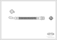 Brake Hose, CORTECO, OEM 58731-02500, Article number 1 9 0 3 5 0 9 4, HYUNDAI (109355)