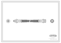 Brake Hose, CORTECO, OEM MR129755, Article number 1 9 0 3 5 1 0 5, MITSUBISHI (109366)
