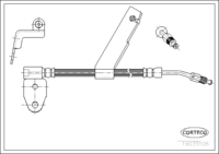 Brake Hose, CORTECO, OEM 04509803AC, Article number 1 9 0 3 5 1 0 6, CHRYSLER (109367)