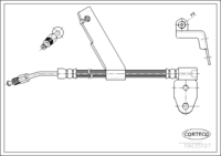 Brake Hose, CORTECO, OEM 04509802AC, Article number 1 9 0 3 5 1 0 7, CHRYSLER (109368)