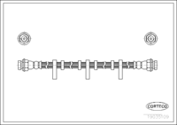 Brake Hose, CORTECO, OEM 4683290, Article number 1 9 0 3 5 1 0 9, CHRYSLER (109370)