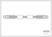 Brake Hose, CORTECO, OEM 4D0611707H, Article number 1 9 0 3 5 1 1 3, VW (109374)