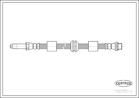 Brake Hose, CORTECO, OEM 7H0611701B, Article number 1 9 0 3 5 1 1 4, VW (109375)