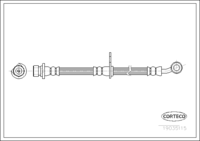 Brake Hose, CORTECO, OEM 01464-S9A-000, Article number 1 9 0 3 5 1 1 5, HONDA (109376)