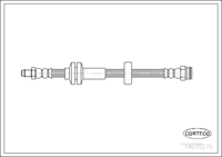 สายเบรค, CORTECO, OEM 51725095, หมายเลขสินค้า 1 9 0 3 5 2 7 0, FIAT (109503)