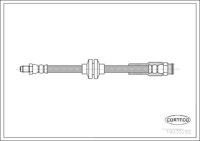 Brake Hose, CORTECO, OEM 4806G7, Article number 1 9 0 3 5 2 8 2, PEUGEOT (109509)