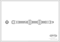 Brake Hose, CORTECO, OEM 1644200248, Article number 1 9 0 3 5 2 8 9, MERCEDES-BENZ (109516)