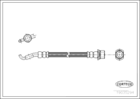 CORTECO Rear Axle Left Brake Hose for Toyota, OEM 90947-02E85