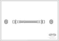 Brake Hose, CORTECO, OEM 90947-02C80, 1 9 0 3 5 2 9 7, TOYOTA (109522)