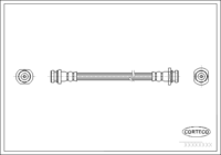Brake Hose, CORTECO, OEM 51580-62J00, Article number 1 9 0 3 5 3 0 1, SUZUKI (109525)