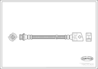 Brake Hose, CORTECO, OEM 562338, Article number 1 9 0 3 5 3 0 5, OPEL (109529)
