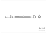 Brake Hose, CORTECO, OEM 7H8611733, Article number 1 9 0 3 5 3 1 5, VW (109532)