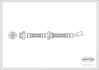 Brake Hose, CORTECO, OEM 462100M010, Article number 1 9 0 3 5 3 3 1, NISSAN (109539)