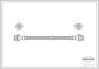Brake Hose, CORTECO, OEM 46210BM500, Article number 1 9 0 3 5 3 3 4, NISSAN (109541)